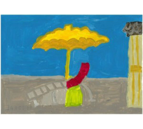 Parasol en strandstoel