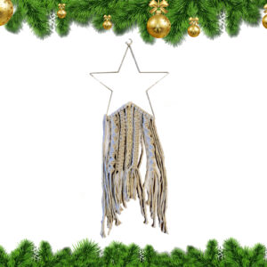 Metalen kerstster macramé