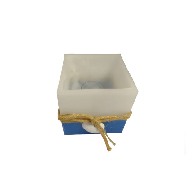 Marine windlicht met schelpdecoratie
