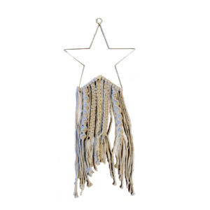 Metalen kerstster macramé