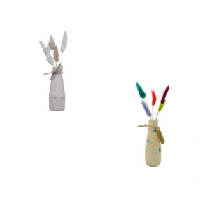 Vaasje gips/zand gedecoreerd