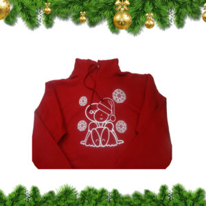 Hoodie rood met Zeeuwse opdruk