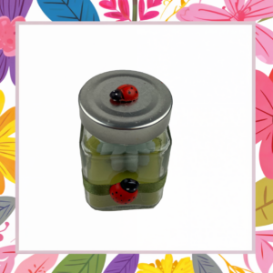 Buitenkaars in potje met deksel