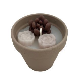 Vuurpotje met bloemetjes